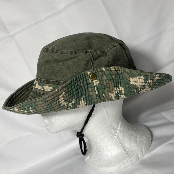 Outdoor Boonie Sun Hat Hiking Camping Fishing Floppy Military Digital Camo Cap - Picture 8 of 13